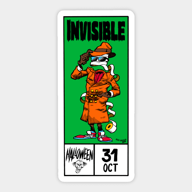 The Invisible Guy Sticker by alexgallego